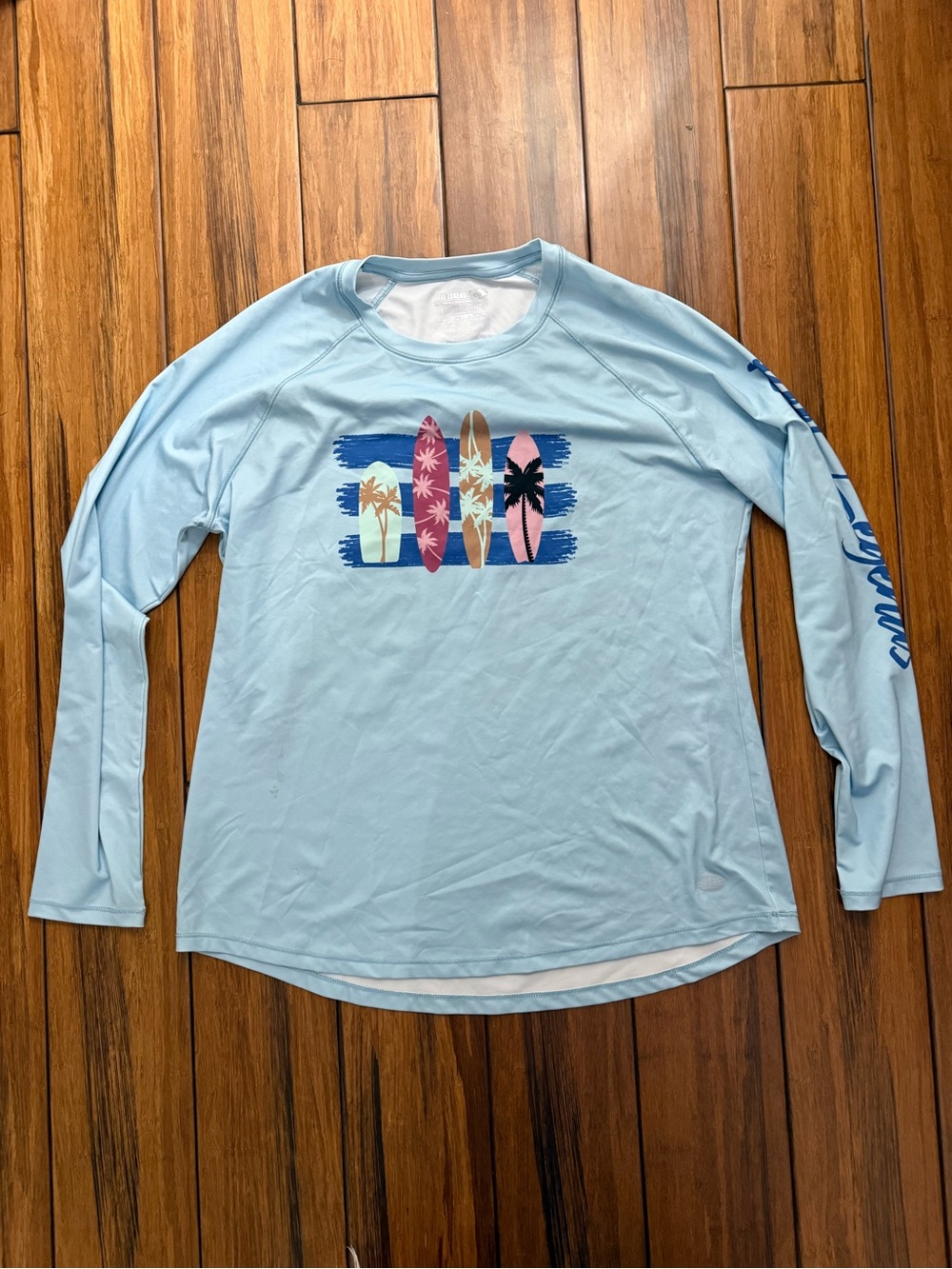 Reel Legends Soft Sky Blue Performance Tee